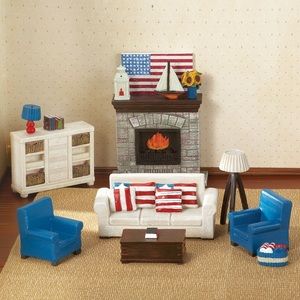 Americana miniature family room set